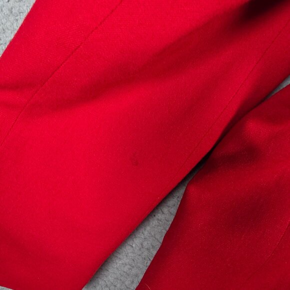 Vintage Talbots Blazer Womens Large 12 Worsted Wool Classic Jacket Red Preppy - Picture 13 of 15